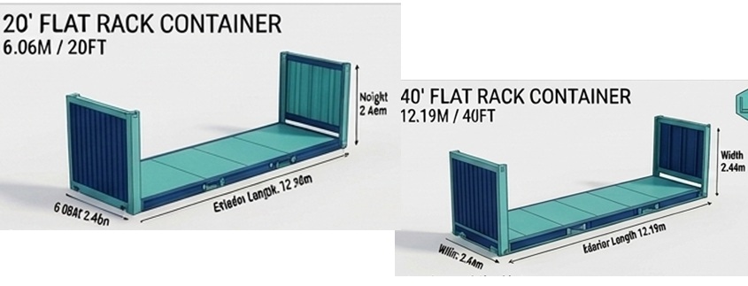 Contenedor Flat Rack